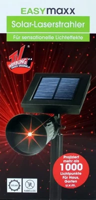 Easymaxx Solar Laser Strahler für Licht Effekte - Bild 1 von 2