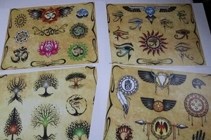 2010  Tattoo Designs by Jeff Bartels Tattoo Flash Sheets - Picture 1 of 5