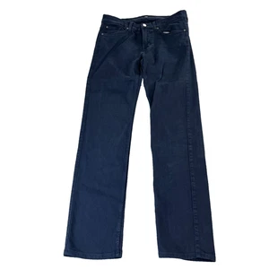 7 For All Mankind Jeans Slimmy Mens 30 30 Tapered Fit Dark Blue Stretch Zip Fly - Picture 1 of 11