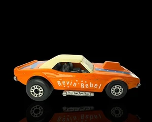 ORIGINAL MATCHBOX LESNEY SUPERFAST DODGE CHALLENGER REVIN' REBEL RARE WHITE ROOF - Picture 1 of 9
