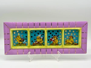 Department Dept 56 Easter 4 Section Divided Tray Dish Platter Chicks Ducks 24431 - Picture 1 of 7