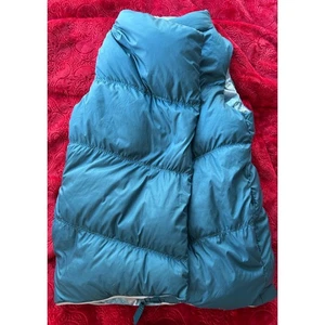 Ivivva Lululemon girls Puffer Vest Reversible Teal Blue Pink - Picture 1 of 4