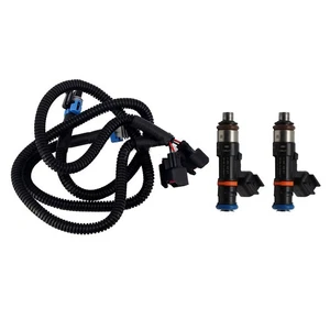 2Pcs Fuel Injector with Pigtail Harness Fit For Polaris Ranger XP 800 Ranger 800 - Picture 1 of 11