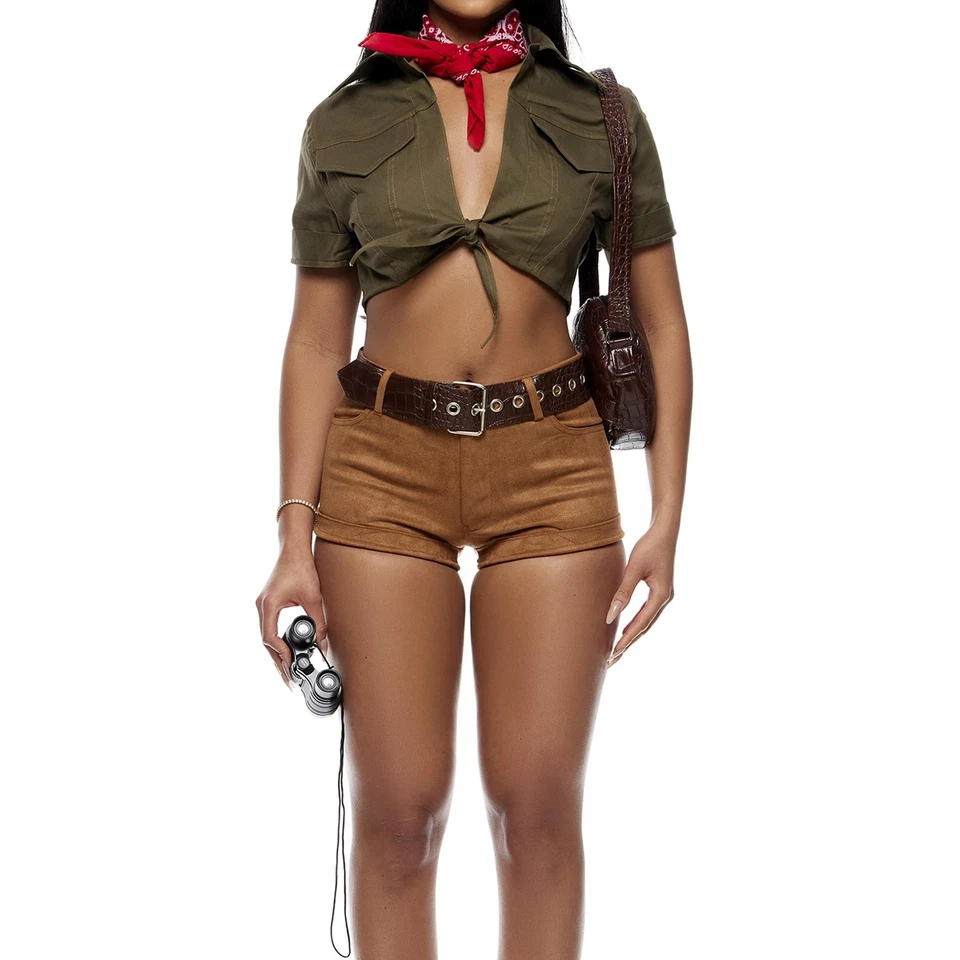 Forplay I Will Be Your Safari Guide 7pc Costume 551517 L/LX