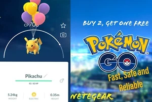 🎈Pokémon costume PURPLE BALLOON FLYING PIKACHU for Trade✔️ - Bild 1 von 1