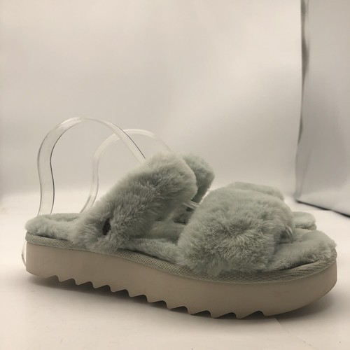 Sandali Koolaburra UGG taglia 5 doppio cinturino slide fuzz on verde menta