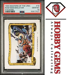 HE-MAN RAM MAN SKELETOR PSA 10 1984 Masters of the Universe Sticker #10 C7 - Picture 1 of 2