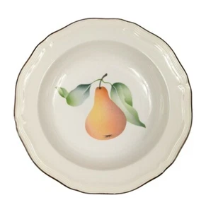 Villeroy & Boch Frutta Porcelain Bowl Pear Design 8 inch Dish Luxembourg Germany - Picture 1 of 9