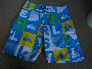 Mens QuikSilver Boardshorts Size 36  Swim Trunks Blue - Picture 1 of 2