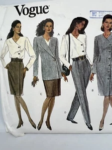 VOGUE SEWING PATTERN 1044 LADIES JACKET, DRESS, TOP, SKIRT & PANTS CUT 14-16-18 - Picture 1 of 9