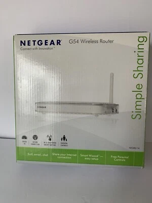 Netgear WGR614 54 Mbps 4-Port 10/100 Wireless G Router (WGR614NA) White Color - Image 1 of 4