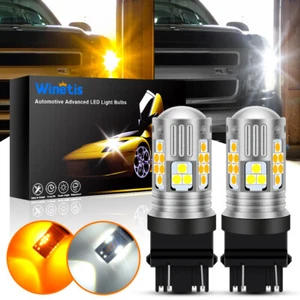 2X White Amber Front LED Turn Signal Light for Ford F-150 F-250 F350 2001-2014 - Picture 1 of 7