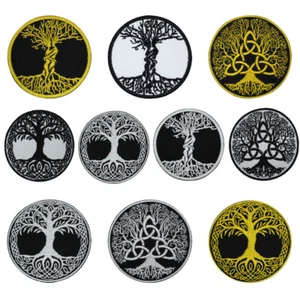 Parche con logotipo del círculo del árbol de la vida parche bordado parche de hierro/costura parche - Imagen 1 de 11