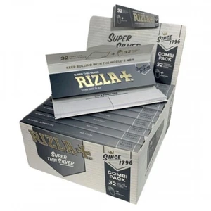 Rizla Silver King Size Slim Cartine Argento Lunghe KS Combi Pack 32 + Tips - Picture 1 of 1