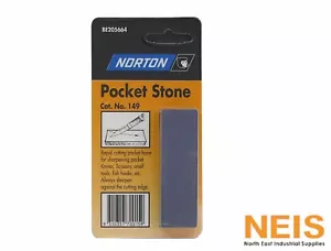Norton Pocket Stone Knife Fine Sharpening 76mm x 22mm x 9mm BE205664 - Picture 1 of 2