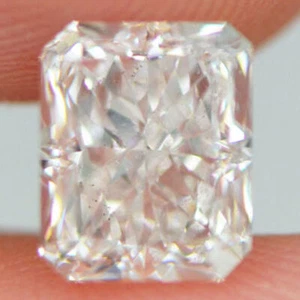 Diamante de corte radiante blanco suelto real natural 1,90 quilates certificado D/VS2 mejorado - Imagen 1 de 8