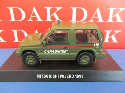 Die cast 1/43 Modellino Auto Carabinieri Mitsubishi Pajero 1998 verde - Immagine 1 di 3