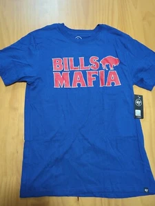 Buffalo Bills '47 Brand Bills Mafia Short Sleeve Blue T-Shirt New NWT Large - Picture 1 of 2