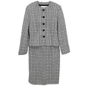 Christian Dior Setup Suit Jacket Skirt Black MDK6M09A0 MDK6M0900 #9 185976 - Picture 1 of 11