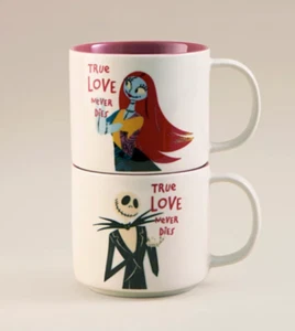 Nightmare Before Christmas Love Mug - Set of 2 - Picture 1 of 3