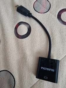 HDMI INPUT to VGA OUTPUT HDMI to VGA Converter Adapter for PC DVD TV Monitor - Picture 1 of 6