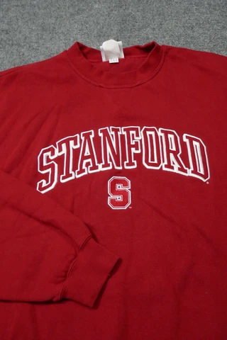 Stanford Cardinal Pullover 2XL XXL Red White Embroidered Cotton Classic Men Cover