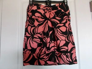 DANA BUCHMAN HALTER TANKINI TOP - BLACK/CORAL FLORAL - SIZE 12 - NEW WITH TAGS - Picture 1 of 5