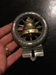 Insegna Topper Telaio Targa Buone Strade Metallo Auto Club Auto Camion Patina Cali - Foto 1 di 7