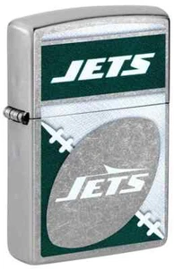 Zippo 46459, New York Jets NFL Lighter, Street Chrome Finish, NEW - Picture 1 of 3