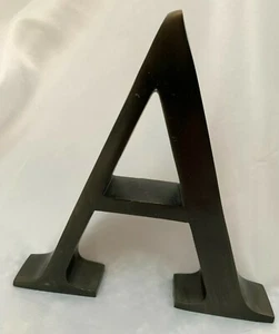 Bronze Tone 6" Metal Alphabet Letter -A- Wall Art Figure - Picture 1 of 1