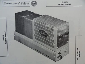 Original Sams Photofact Manual FISHER 80-AZ - Picture 1 of 1