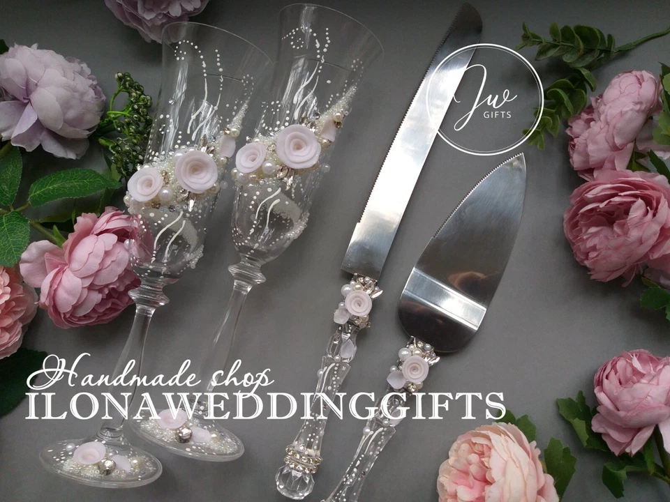 Swarovski Crystal Personalize Wedding Toast Glass Bling Mr Mrs Romantic Elegant - Image 1 of 1