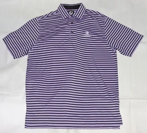 FootJoy "Seaview" Men's Short Sleeve Golf Polo Striped Shirt Size Medium - Picture 1 of 8