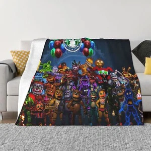 Five Nights at Freddy's FNAF Soft Warm Flannel Throw Blanket for Couch Bed Sofa - Picture 1 of 41