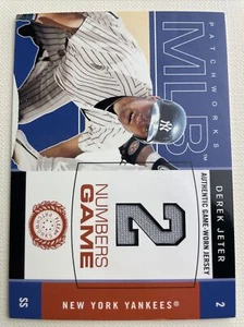 2003 Fleer Patchworks Numbers Game Derek Jeter #2 *Yankees* HOF - Bild 1 von 2