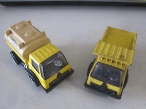70er Jahre Tonka Mighty Mini? Tankwagen & Muldenkipper, Pressmetall, Druckguss & Kunststoff - Bild 1 von 13