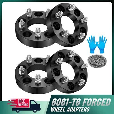 4pcs 1.25" 5x120 to 5x114.3 Wheel Adapters 12x1.5 For 1982-1990 GMC S15 - Image 1 of 4