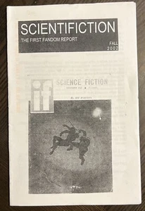 SCIENTIFICTION SCIENCE FICTION FANZINE FALL 2002 JIM HARMON BARBARA HARMON - Picture 1 of 1