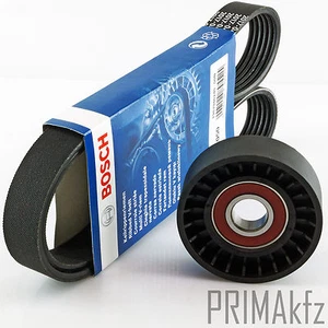 BOSCH Keilrippenriemen + Spannrolle für VW Golf5 Passat Audi A3 Seat 1.9 2.0 TDI - Bild 1 von 1