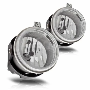 Fog Lights Lamps For Chrysler Dodge Jeep Chrome Housing Clear Lens H10 Bulbs DOT - Bild 1 von 3
