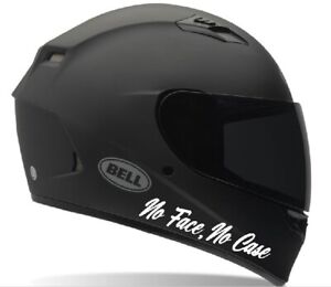 No Face, No Case Motorcycle Helmet decals kit. Sticker. Honda Suzuki Yamaha ATV
