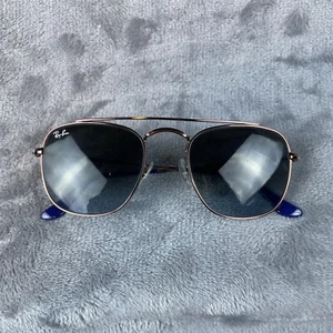 Occhiali da sole Rayban vintage uomo doppio ponte rame blu RB 3557 9003/96 51-20-140 3N - Foto 1 di 10