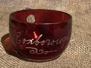 antique ruby flash souvenir glass cup, Roxborough - Picture 1 of 3