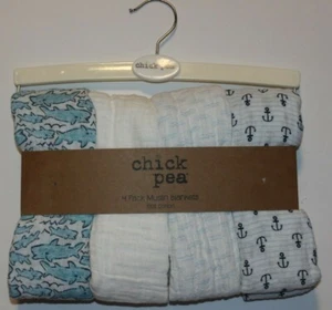 New 4 Pack Muslin Blankets – Soft Pure Cotton Chick pea 36x40 - Picture 1 of 1