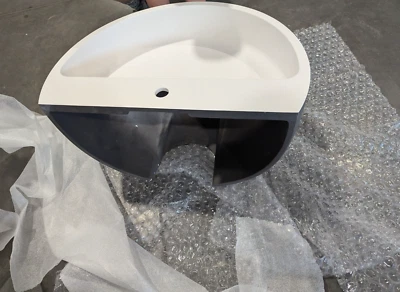 Fregadero de lavabo Falper 28" montaje en pared GRIS/BLANCO ¡Nuevo! Foto 1 de 4