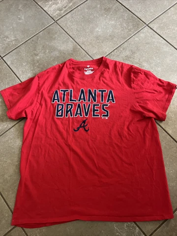 Atlanta Braves Red Fanatics Short Sleeve Size XL Cover