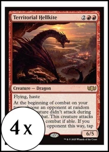 MTG - 4 x Territorial Hellkite - Tarkir: Dragonstorm - Playset 4x x4 - Picture 1 of 2