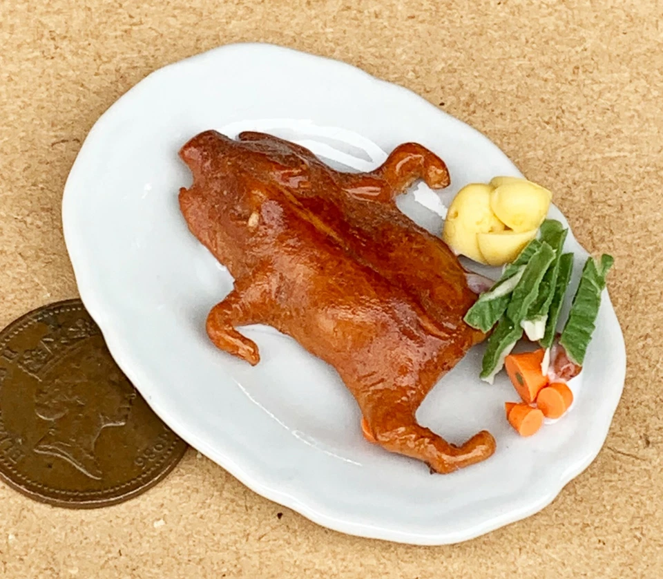 Divers Main Fabriqué Plats Tumdee 1:12 Échelle Poupées Maison Cuisine Shop Food - Photo 1/1