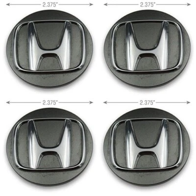 Honda Accord Civic CR-V HR-V Charcoal OEM 19" Wheel Center Cap 64124 44732-TVA-A - Image 1 of 2