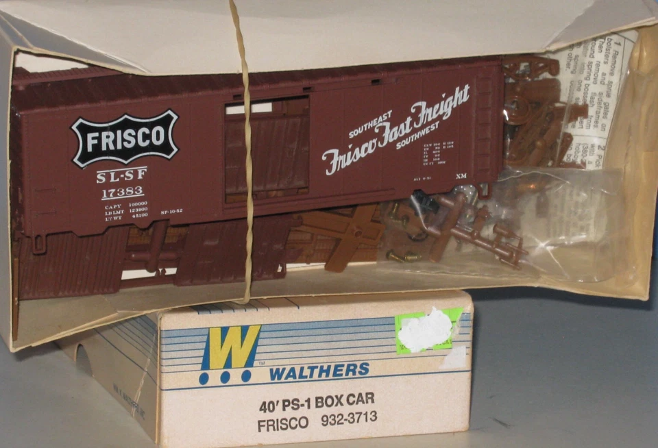 Walthers HO 40' PS-1 Box Car Kit, FRISCO, #17383 - Image 1 of 1